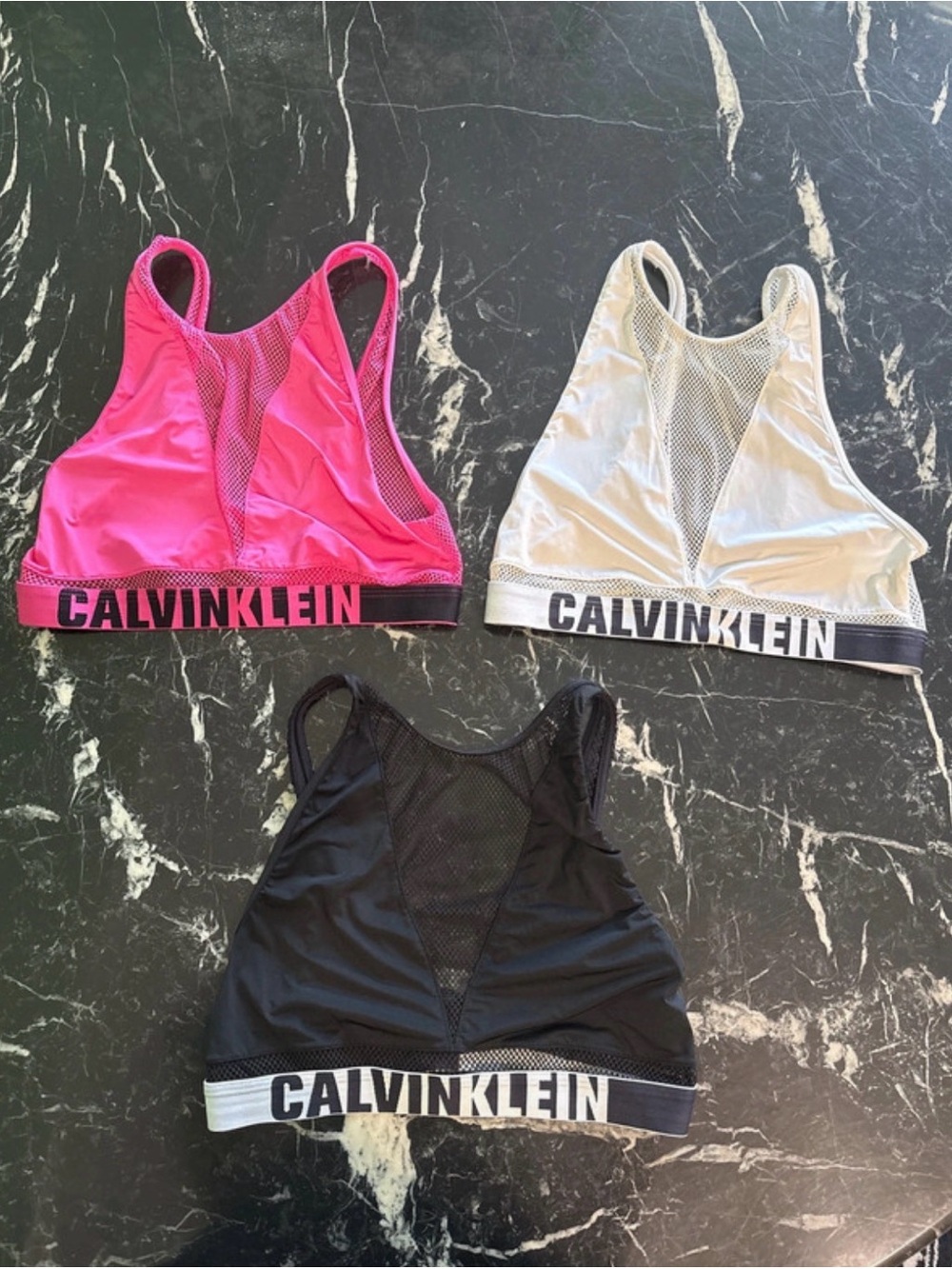 Calvin Klein Mesh Bralettes - Size Medium